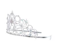 DIKACA Sparkly Star Rhinestone Crown Hairband for Women Lightweight Alloy Wedding Headpiece with Side Combs Secure Hair Band for Bridal Party Performance Fashion Shows