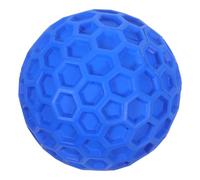 DIKACA Squeaky Honeycomb Dog Chew Ball for Large Dogs Interactive Teeth Cleaning with Robust Rubber Material Stimulating Teething and Dental Hygiene for Indoor and Outdoor Play