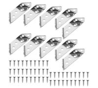 DIKACA Stainless Steel Cabinet Corner Brackets Multi-Functional Angle Supports with Rust-Resistant Surface for Kitchen Bathroom Shelves Hanging Cabinets with Screws