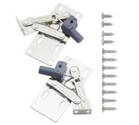 DIKACA Stainless Steel Cabinet Door Support Hinge 45-Degree Tilt Out Pivot Hinge for Kitchen Sink Cabinets 1 Pair