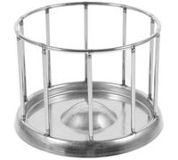 DIKACA Stainless Steel Tortoise Food Dish Reptile Food Holder Worm Feeder Dish Silver Bowl Rust-resistant Large Capacity Stylish Feeding Accessory for Reptiles