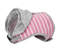 DIKACA Striped Cat Vest Harness with Leash for Walking Quick Release Buckle Even Pressure Distribution for Chest and Shoulders Comfortable and Safe Pet Harness for Cats Pink S