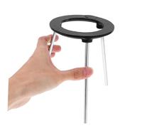 DIKACA Sturdy Metal Chemistry Experiment Tripod Stand Alcohol Lamp Holder Compact Lightweight for Student Teacher Use Multi-functional Laboratory Heating Equipment