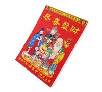 DIKACA Tear Off Wall Calendar Year Horse Chinese Zodiac Hanging Calendar Asian Home Office Decor Traditional Lunar Year Decor Sturdy Daily Planner with Cultural Festivals and Auspicious