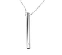 DIKACA Titanium Steel Cylindrical Ash Keepsake Necklace for Pets and Loved Ones Comfortable Memorial Pendant with Storage Space Urn Jewelry for Cremation Ashes Suitable for Daily Wear and