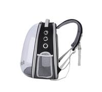 DIKACA Transparent Expandable Cat Backpack Pet Travel Carrier Lightweight Shoulder Bag with Breathable Mesh for Outdoor Use