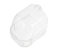 DIKACA Transparent Hanging Bird Bath Box for Parrot Cage Shower Tub Easy to Clean Sand Bath Container for Pet Birds Suitable for Wall-mounted Use and Outdoor Cage Bathing