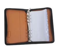 DIKACA Travel Pill Pouch Organizer with Zippered Loose Leaf Compartments Portable Small Medication Storage Bag for Outdoor Use Lightweight PU Pill Bag with Efficient Page Design