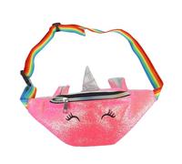 DIKACA Unicorn Crossbody Waist Bag PU Strap Sweet Shoulder Bag for Travel Shopping Daily Use