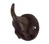 DIKACA Vintage Cast Iron Doggy Butt Wall Hook Heavy Duty Multi-Functional Retro Decorative Clothes Hanger for Bathroom Kitchen Entryway Organization