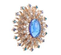 DIKACA Vintage Star Rhinestone Brooch Pin for Women Celestial Inspired Lapel Pin with Sparkling Crystals Elegant Accessory for Formal Events Weddings and Seasonal Outerwear