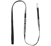 DIKACA Wear-resistant Nylon Dog Leash 15mm X 120cm, Convenient Portable Puppy Leash for Service Dogs, Black Sturdy Pet Rope for Walking and Training