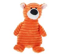 DIKACA Wear Resistant Tiger Shaped Squeaky Dog Durable Plush Chew for Puppies Interactive Training and Biting Safe Machine Washable Pet Plaything to Reduce Boredom and Destructive