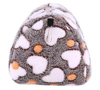 DIKACA Winter Warm Hanging Hamster Hammock Bed with Hooks Soft Fleece Surface Small Pet Wall-mounted Nest for Guinea Pigs and Dwarf Hamsters Scratch-resistant Cozy Bedding for Cage
