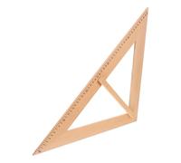DIKACA Wooden Teacher Measuring Ruler Geometry Teaching Tool with Handle for Classroom Use Accurate Isosceles Triangle Instrument for Educational Geometry Exercises and Student Engagement