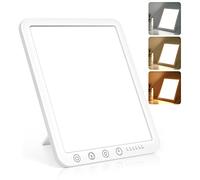 DIKAKO Light Therapy Lamp, 15000 Lx Sun Lamp ,3 Color Temperature, 5 Levels of Adjustable Brightness and Timer Function Light Lamp, Touch Control, Rotatable Stand, Memory Function, Home/Office Use