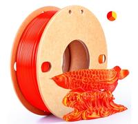 dikale Silk Triple Colors PLA+ 3D Printer Filament 1.75mm, No Tangle Shiny Filament Net Weight 250g Spool (0.55lbs), 3-in-1 Silk PLA Pro Plus, Gold+Red+Orange