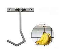 Metal Banana Hanger - Under Cabinet Hook for Bananas or Other Kitchen Items. Keep Banana Fresh (Silver Color X 1pc)