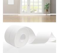 DIKARIYA White PVC Skirting Board, 18 m Skirting Board Adhesive 16 x 16 mm Skirting Board for Kitchen/ Waterproof Sealant / Flexible Skirting Board / Soft Skirting Board for Kitchen, Bathroom and