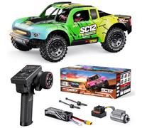 DIKAVEY 1/12 Brushless Remote Control Car RTR, Rc Drift Short-Course Truck | 42MPH (70+Km/H）4WD, Amateur-Level Rc Car, Equipped with 3s 2200 Mah Battery, All-Terrain Tires, Suitable for Adults-Green