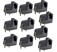 DIKAVS Breadboard-Friendly 2.1mm PCB Mounting Female DC Power Barrel Jack (Pack of 10)