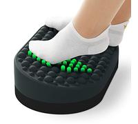 Dikdoc Foot Rest for Under Desk at Work, Home Office Foot Stool, Ottoman Foot Massager for Plantar Fasciitis Relief, Soft Silicone Footrests, Anti-Fatigue Fidget Toy (Gray)