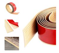 DIKEBAO 2M PVC Floor Transition Strip, 40mm Self Adhesive Laminate Yellow Oak Floor Threshold Cover Strips Tile to Laminate Transition Strip for Laminating Flooring Door Strips Thresholds