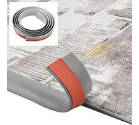 DIKEBAO Self Adhesive Vinyl Floor Transition Strip, 2M Laminate Flooring Threshold Transition Strip Grey Carpet Door Strips Laminate Floor Cover Strips for Joining Floors Gaps Doorways, 35MM