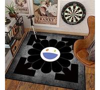 DIKFENS 40Inch Takashi Murakami Rug - Flower Design, Soft and Durable Material for Home Decor and Office Use by Takashi Murakami (21, 40X40inch(100x100cm))