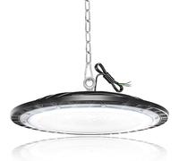 DIKHEE 150W LED UFO High Bay Light 6500K Industrial UFO Lamp 15000LM Daylight White UFO LED Workshop Lamp IP65 Waterproof Commercial Shop Industrial Lights Fixtures