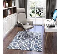 Dikilong Luxury Chair Mat for Carpeted Floor,Office Chair Mat hardwood floors, 120 X 90cm Multi-Purpose Carpet Protector for Home and Office, protects floors, anti-skidding and stop noise, Santiago