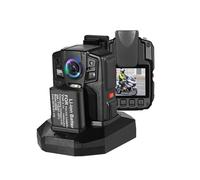 DIKKAC Body Camera, HD66/D7 2K 1440P Body Camera IP68 Waterproof Drop Resistant Two Batteries with Base Chest Wearable Cam for Security, Work(With 64GB)