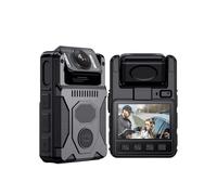DIKKAC Body Camera, Mini Camera M7 128GB GPS Police Body Worn Camara 180 Degrees Rotatable Lens Cam 4000mAh 15Hours DVR Recording for Security, Work