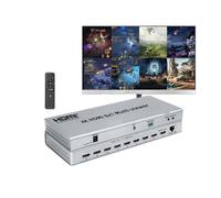 DIKKAC Multi-Viewer 8X1 Switcher 4K 30Hz Switch Converter With Remoter 8 Input 1 Output