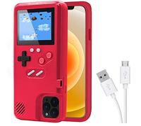 DIKKAR Game Console Case for iPhone, Retro Protective Cover Self-Powered Case with 36 Small Game,Full Color Display,Video Game Case for iPhone 11/12/13/Pro/MAX/Mini/X/Xs/MAX/Xr/6s/7/8/Plus