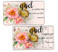 Dikoer 2Pcs TCG Playmat w/Zones for MTG Commander, Flower Bible 46-5