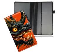 Dikoer Black Dragon Car Registration and Insurance Holder w/Elastic Strap
