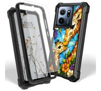 Dikoer Case for Consumer Cellular Iris Connect 2, Flower Giraffe