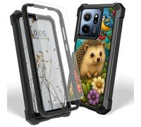 Dikoer Case for Consumer Cellular Iris Connect 2, Flower Hedgehog