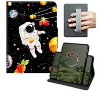 Dikoer Case for iPad Air 13" (2025/2024) M3/M2 & iPad Pro 12.9" 2022/2021/2020/2018, 360 Degree Rotation Lightweight PU Leather Stand Cover with Hand Strap for Women Men, Planet Man