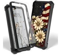 Dikoer Case for Lively Jitterbug Smart 5 w/Screen Protector, Flag Flower