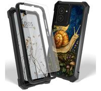 Dikoer Case for Lively Jitterbug Smart 5 w/Screen Protector, Snail Moon