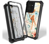 Dikoer Case for Lively Jitterbug Smart 5 w/Screen Protector, Woman Beach