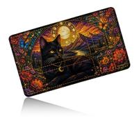 Dikoer Cat Moon for MTG/TCG Playmat 24" x 14" Commander Deck Gaming Mat