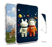 Dikoer Clear Case for 6" Kindle Paperwhite 10th Generation 2018 Model No. PQ94WIF E-Reader, Slim Back Shell Anti-Slip Soft TPU Protection Transparent Shockproof Cover for Women Men, Planetary Sprite