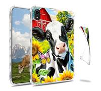Dikoer Clear Case for iPad A16 11th Generation 11 Inch 2025/iPad 10th Generation 10.9" 2022 Tablet, Slim Back Shell Anti-Slip Soft TPU Protection Transparent Shockproof Cover for Women Men, Farm Cows
