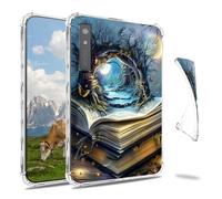 Dikoer Clear Case for Onyx Boox Palma/Boox Kant/Boox Kant 2 Mobile ePaper 6.13", Slim Back Shell Anti-Slip Soft TPU Protection Transparent Shockproof Cover for Women Men, Book Castle