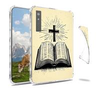 Dikoer Clear Case for Onyx Boox Palma/Boox Kant/Boox Kant 2 Mobile ePaper 6.13", Slim Back Shell Anti-Slip Soft TPU Protection Transparent Shockproof Cover for Women Men, Book Cross