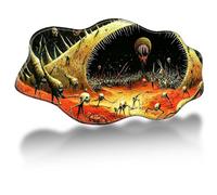 Dikoer Cloud Mouse Pad 35.4" x 15.7", Extended XL Desk Mat with Anti-Slip Rubber Base Keyboard Pad Laptop Protector Gaming Setup Accessories Mat for Gamer Office Home, Mountain Flames