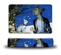 Dikoer Dog Food Mat, 15.7" x 23.6" Absorbent Pet Feeding Mat for Food and Water, Waterproof Diatom Mud Pet Placemat with Non-Slip Rubber Backing, Easy Clean Cat Bowl Mat for Floors - Tree Cat Man